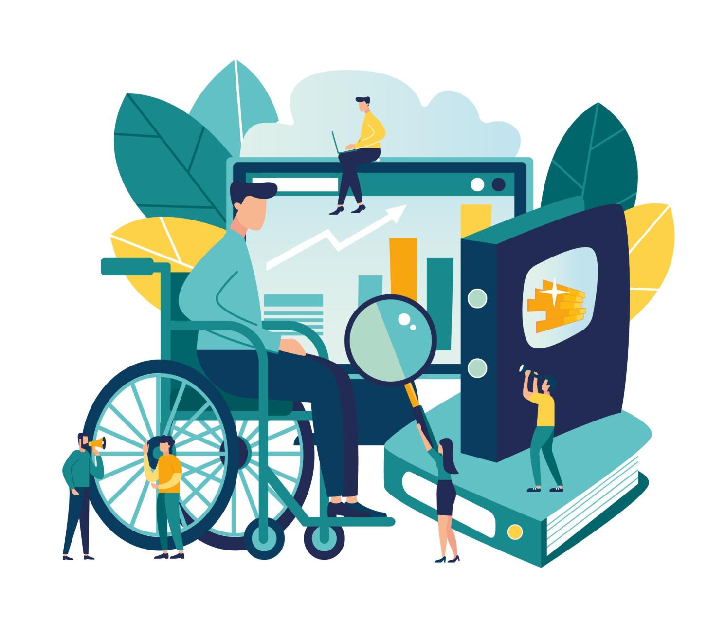 Icon showing universal access