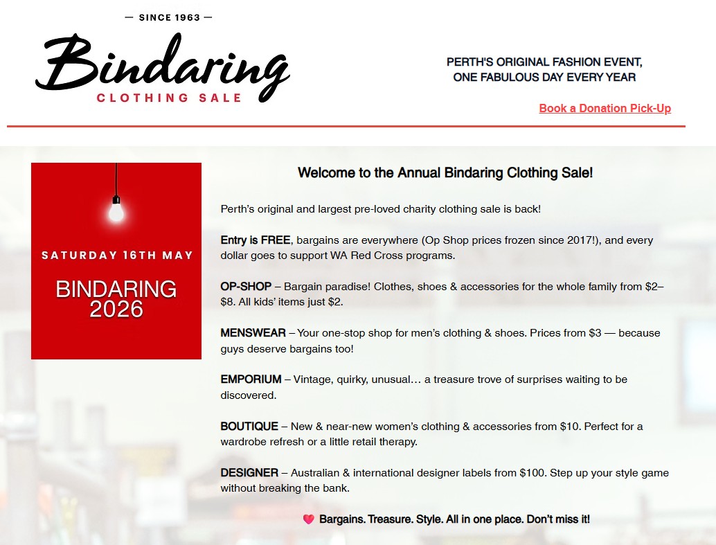 BINDARING Clothing Sale
