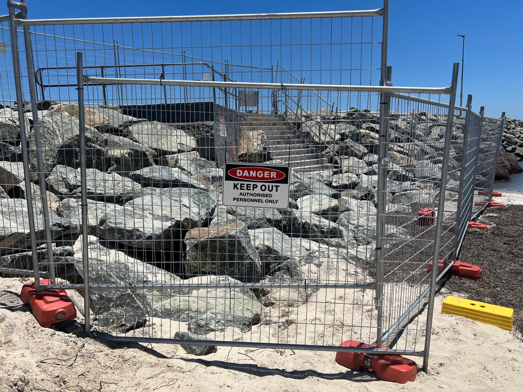 Groyne access path works complete
