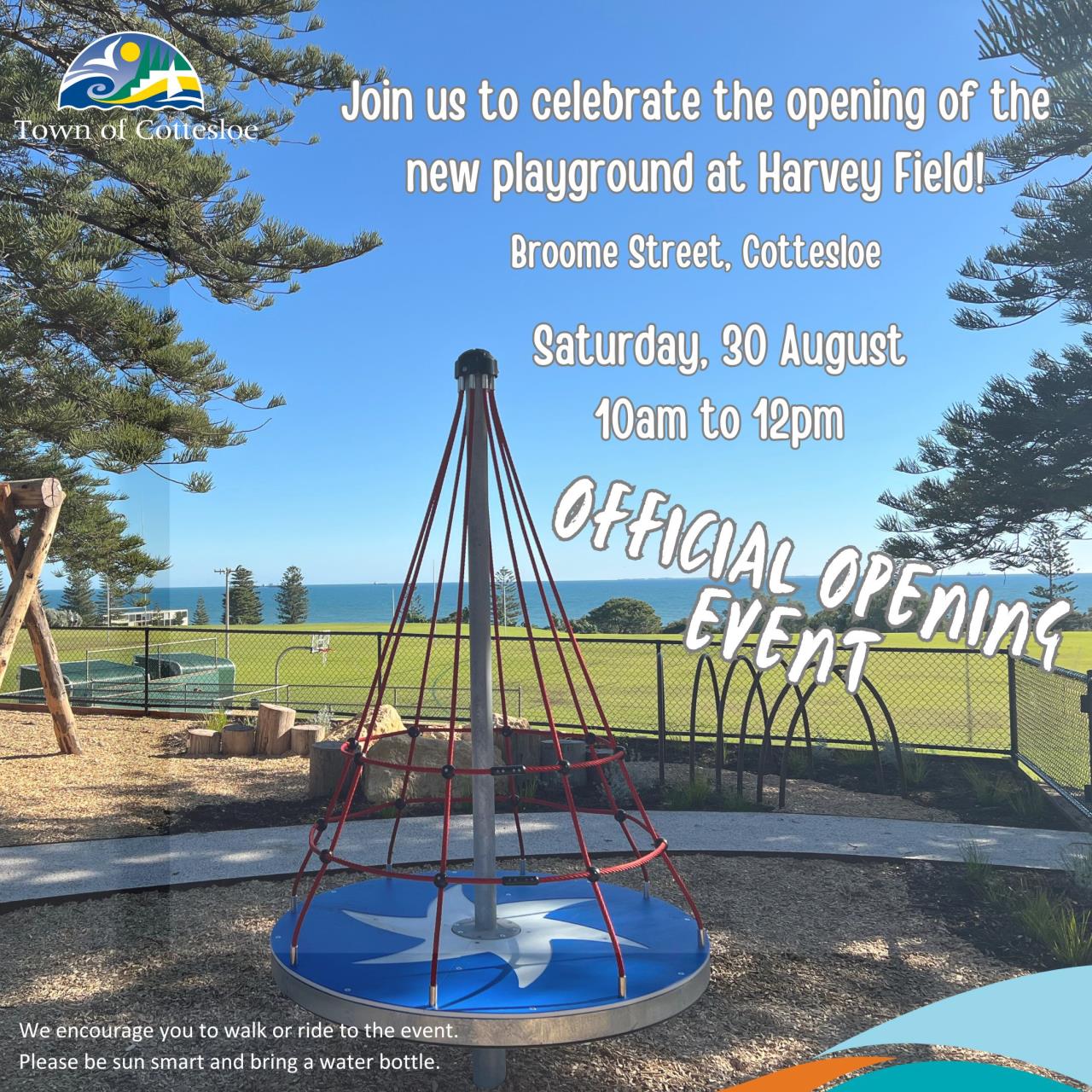 Join us for the Harvey Field Playground opening event!
